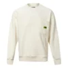 Round-neck Long-sleeve Sweater Men White