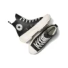 Run Star Hike Leather High Top “Sparkly Black”