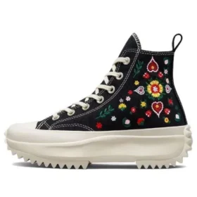 Run Star Hike Platform High “Floral Embroidery”