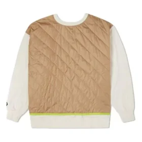 Shapes Quilted Crew Sweatshirt Asia Sizing “Beige”