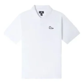 Shoe Patch Polo Shirt Asia Sizing “White”