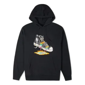 Shoes Printing Fleece Lined Black
