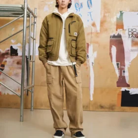 Short Down Bomber Jacket Asia Sizing “Olive Green”