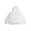 Short Down Fill Puffer Hooded Jacket Asia Sizing “White”