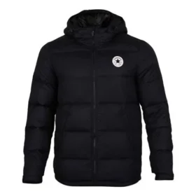 Short Hooded Sports Down Warm Jacket Asia Sizing “Black”