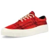 Skid Grip Low “Twisted Plaid – Haute Red”