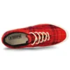 Skid Grip Low “Twisted Plaid – Haute Red”