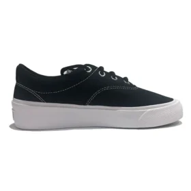 SkidGrip Stylish Retro Low Top Casual Canvas Shoes Black White