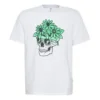 Skull Flowers Sunglasses T-Shirt Asia Sizing “White”
