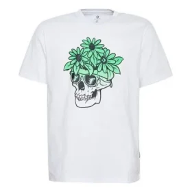 Skull Flowers Sunglasses T-Shirt Asia Sizing “White”
