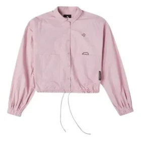 Small Logo Casual Shirt Jacket Pink Purple