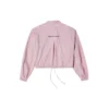 Small Logo Casual Shirt Jacket Pink Purple