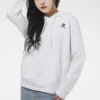 Small logo Long-sleeve Hooded Sweater White