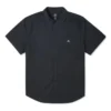 Solid Woven Carpenter Button Down Asia Sizing “Black”