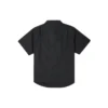 Solid Woven Carpenter Button Down Asia Sizing “Black”