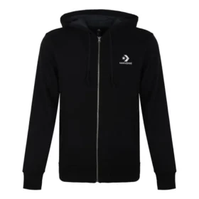 Star Chevron Hooded Full Zip Jacket Asia Sizing “Black”