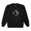 Star Chevron Paisley Pattern Sweatshirt Asia Sizing “Black”