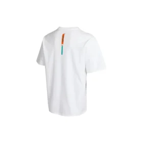 Star Chevron Printing Sports Round Neck Short Sleeve T-Shirt Asia Sizing “White”