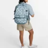 Straight Edge Printed Backpack “Aqua Mist”