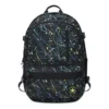 Straight Edge Printed Backpack “Black”