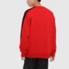 Track Taping Crew Neck Sweatshirt Asia Sizing “Red”