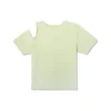 Twisted Knits Slim Asymmetrical T-Shirt Asia Sizing “Green”