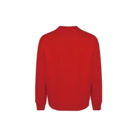 Unisex Logo Printing Round-neck Sweatshirt Red