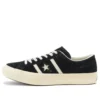 Unisex Star & Bars Suede Low-Top Sneakers Black