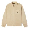 Washed Canvas Full Zip Work Shirt Asia Sizing “Nomad Khaki”