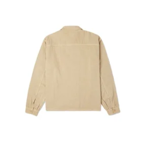 Washed Canvas Full Zip Work Shirt Asia Sizing “Nomad Khaki”